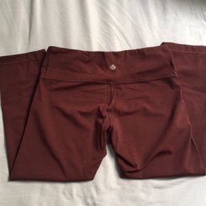 SOLD. Burgundy Lululemon pants